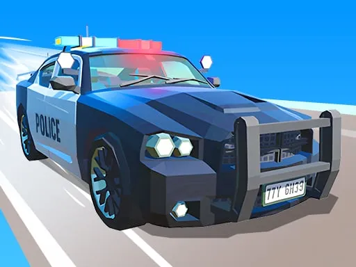 Police Car Line Driving Game