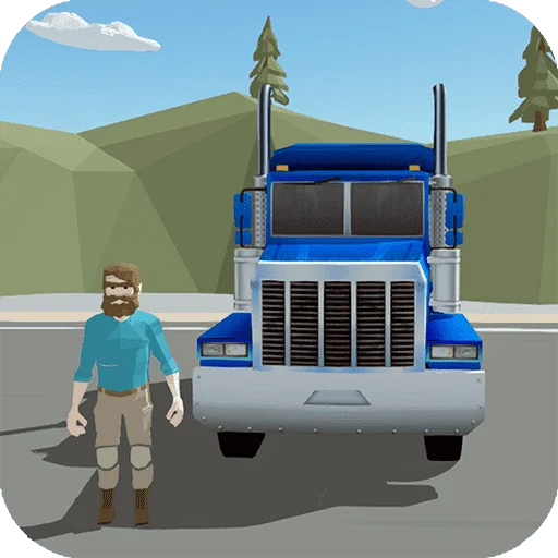 Truck and Police Game Play